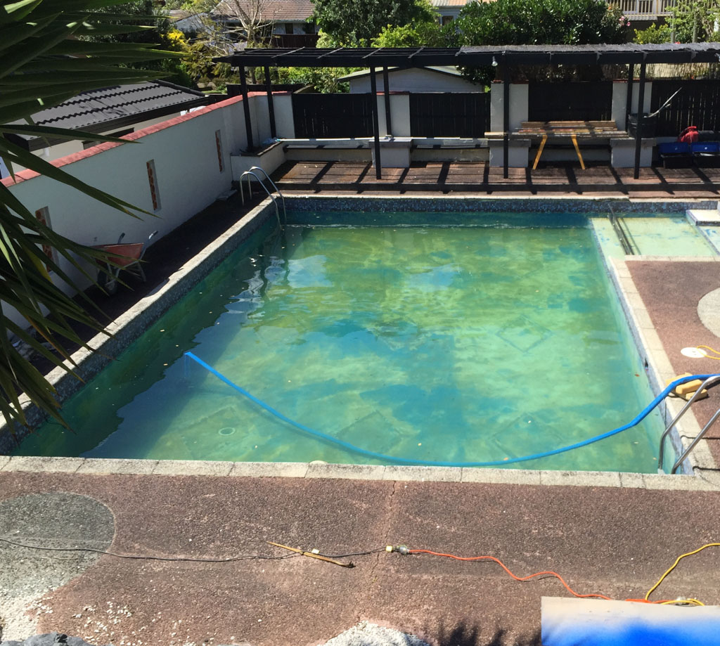 before pool restoration